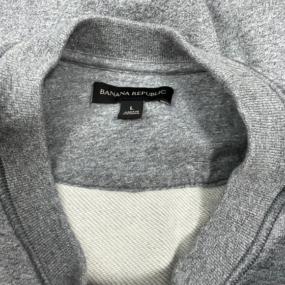Banana Republic Gray Crewneck Sweatshirt Mens Large Classic Pullover - Picture 6 of 7
